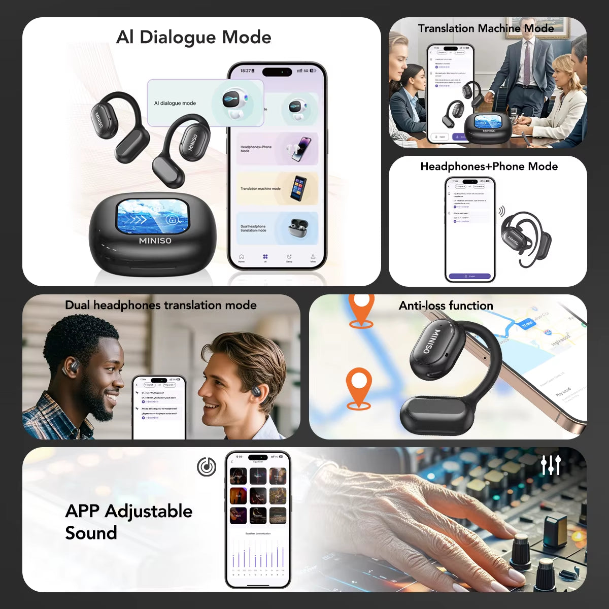 AI Language Translator Earbuds (130+ Languages) – X30 Wireless Bluetooth Headset for Travel & Work