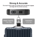 Digital Luggage Scale with Overweight Alert – Portable 110lb/50kg Travel Baggage Scale with Backlit LCD