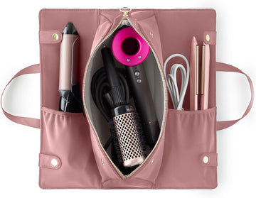 Hair Tools Bag - Oprah’S Favorite Things Winner - Neoprene Hair Tools Travel Bag & Hair Accessories Organizer Case (Mauve)