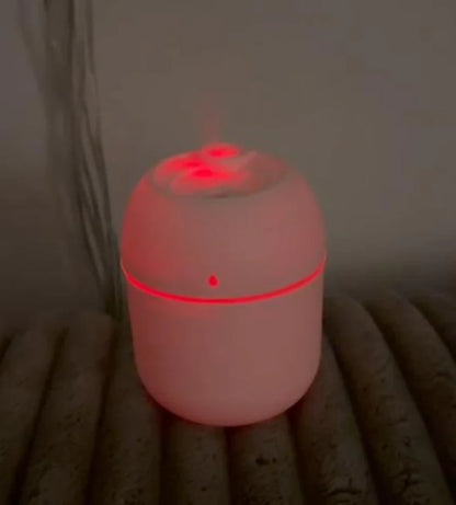 Portable Neon Aroma Diffuser – Travel Size Essential Oil Humidifier with Multi-Color LED Lights