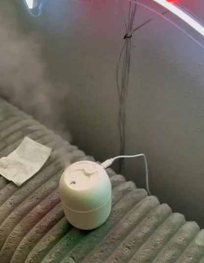 Portable Neon Aroma Diffuser – Travel Size Essential Oil Humidifier with Multi-Color LED Lights