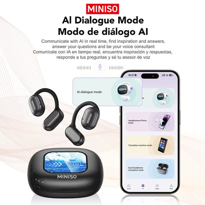 AI Language Translator Earbuds (130+ Languages) – X30 Wireless Bluetooth Headset for Travel & Work
