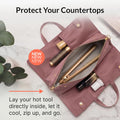 Hair Tools Bag - Oprah’S Favorite Things Winner - Neoprene Hair Tools Travel Bag & Hair Accessories Organizer Case (Mauve)