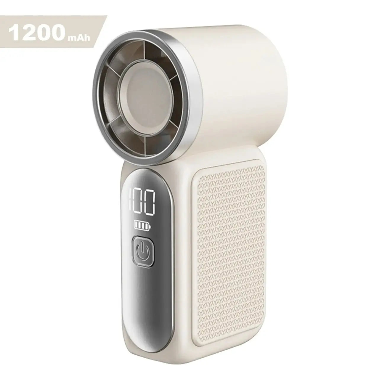 Turbo Travel Fan with LED Display – 6-Speed USB Rechargeable Pocket Cooling Fan