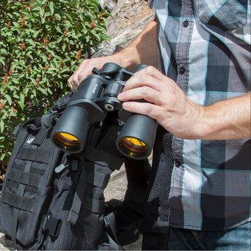 Gladiator 10-30X50 Zoom Binoculars with Tripod Adaptor for Stargazing, Birding, Hiking, Sports, Travelling, Camping