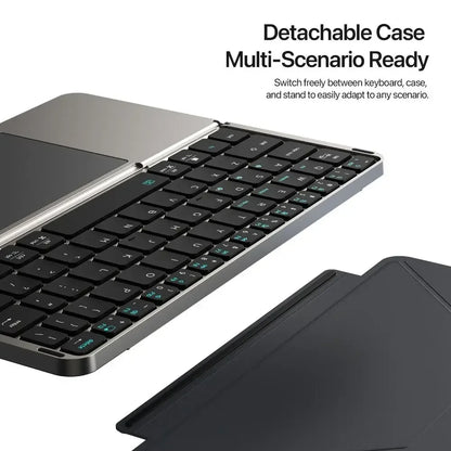 Foldable Bluetooth Keyboard with Touchpad – Wireless Travel Keyboard for iPhone, Android, Windows & Mac