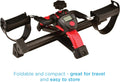 Medical Products Pedal Exerciser with Digital Display Tracker, Foldable Hand and Foot Cycle Exerciser, Great for Home, Office or Travel, Red