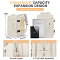 Expandable Travel Laptop Backpack for 17” Laptops – Waterproof Carry-On Business & Leisure Travel Backpack