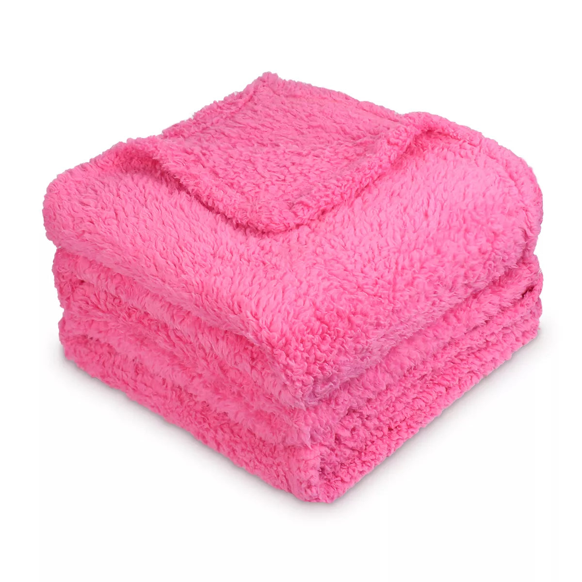 Catalonia Reversible Fleece Throw Blanket, Super Soft Fluffy Fuzzy Blanket Throw 50X60 Inches, Cozy Gift