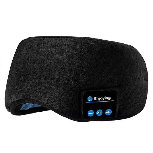 Bluetooth Sleep Mask Headphones – Wireless Music Eye Mask with Soft Elastic Headband for Travel & Sleep
