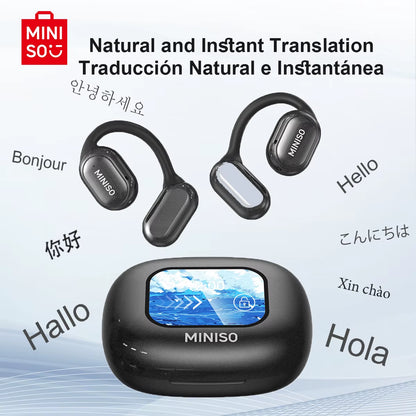 AI Language Translator Earbuds (130+ Languages) – X30 Wireless Bluetooth Headset for Travel & Work