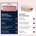 Hair Tools Bag - Oprah’S Favorite Things Winner - Neoprene Hair Tools Travel Bag & Hair Accessories Organizer Case (Mauve)