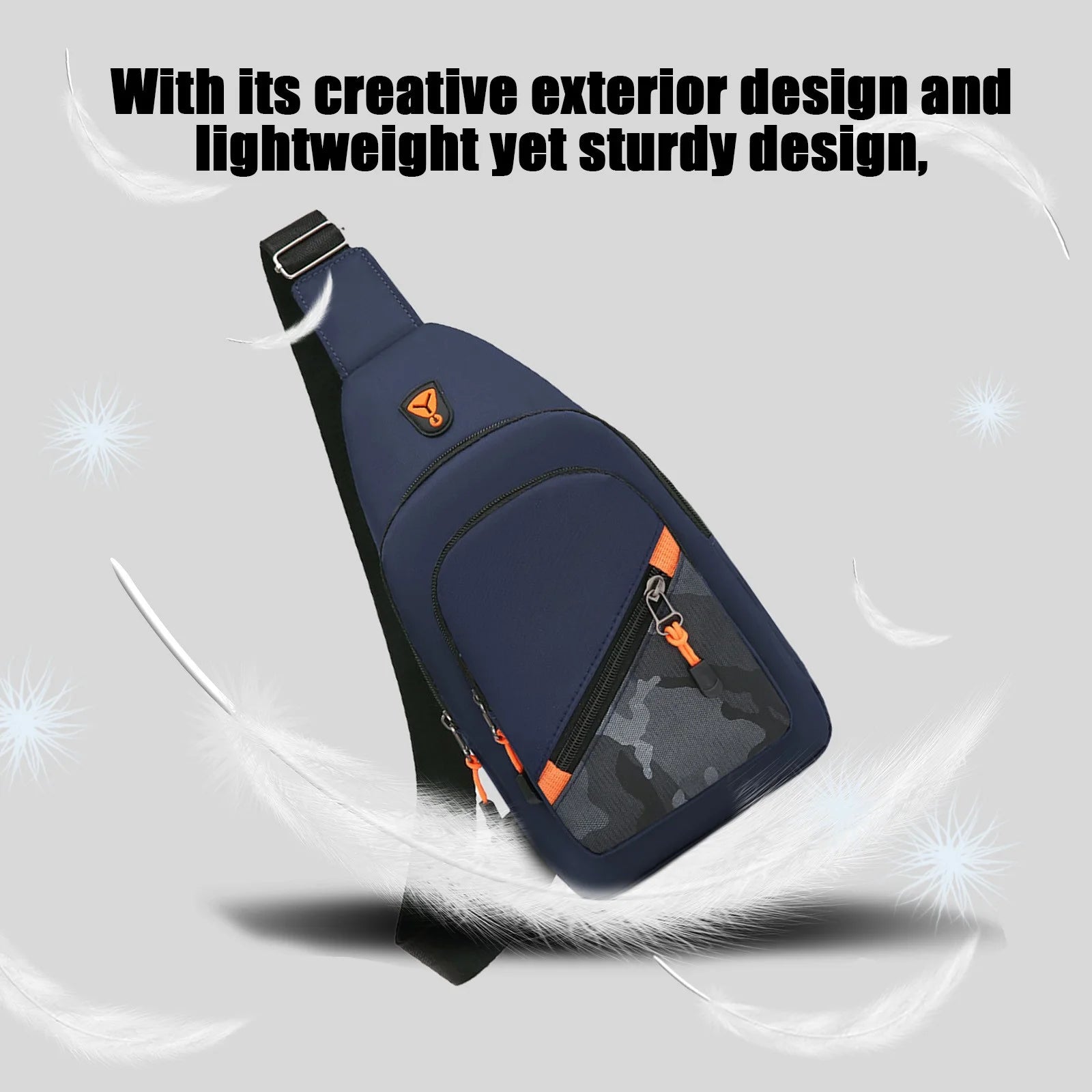 Sling Bag, Crossbody Bags, Chest Bag, Sling Backpack, Shoulder Bag, Travel Hiking Daypack for Outdoors Travel Sports Running Hiking