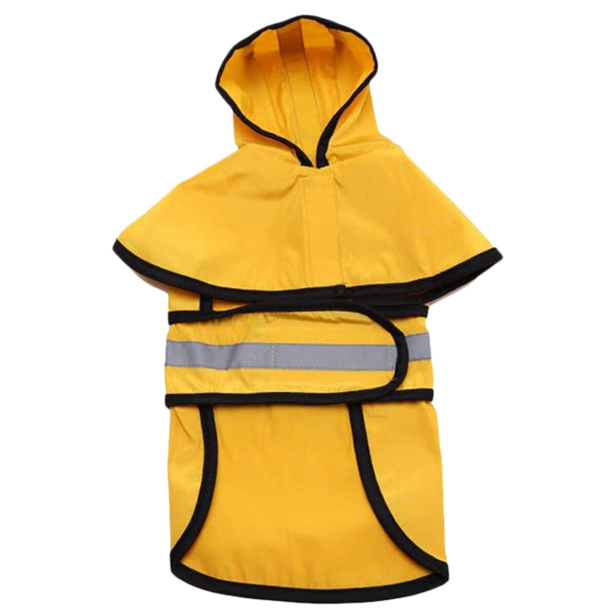 Zone Tech Pet Dog Raincoat Protection Hood Medium with Reflective Stripe Strip