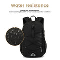 Travel Backpack for Men and Women, Water Resistant College Bookbag, Lightweight School Carry on Back Pack, Black