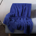Catalonia Reversible Fleece Throw Blanket, Super Soft Fluffy Fuzzy Blanket Throw 50X60 Inches, Cozy Gift