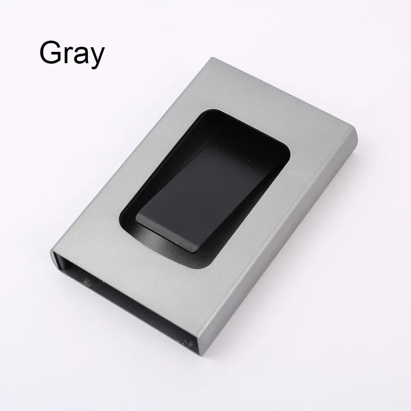 RFID Blocking Metal Card Holder Wallet – Slim Aluminum Travel Wallet for Credit Cards & IDs