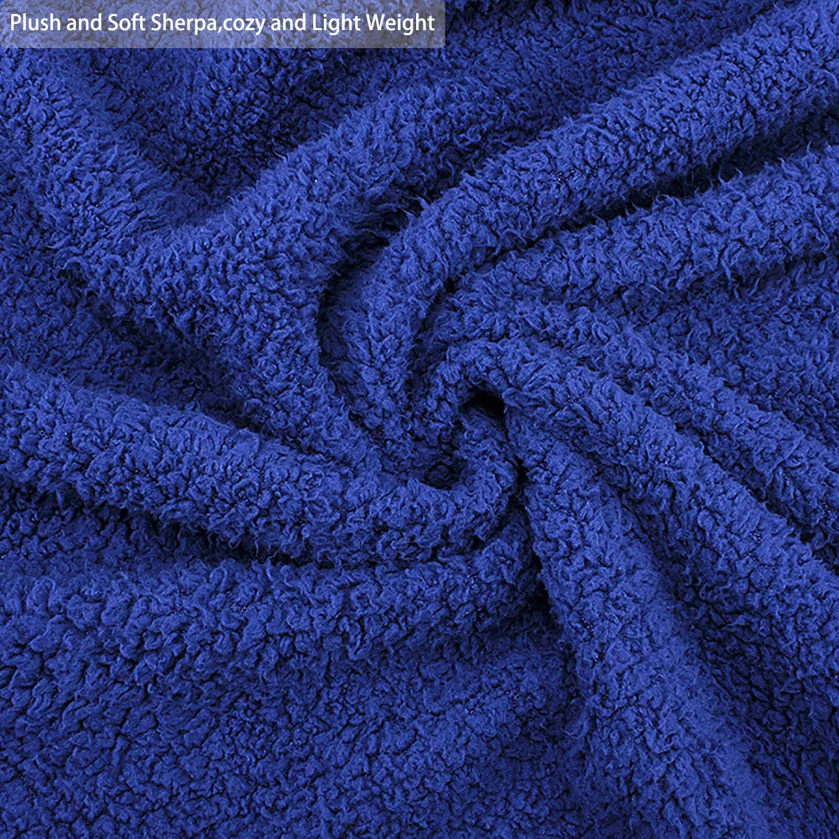 Catalonia Reversible Fleece Throw Blanket, Super Soft Fluffy Fuzzy Blanket Throw 50X60 Inches, Cozy Gift