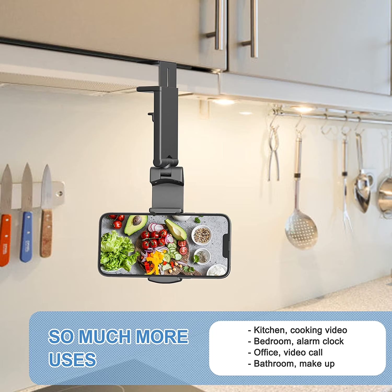 Universal Airplane Phone Holder Mount – Foldable Travel Phone Stand with Dual 360° Rotation