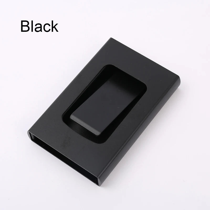 RFID Blocking Metal Card Holder Wallet – Slim Aluminum Travel Wallet for Credit Cards & IDs
