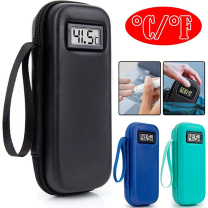 Insulin Cooler Travel Case – Portable Waterproof Diabetes Medication Cooling Bag with Temperature Display