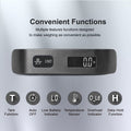 Digital Luggage Scale with Overweight Alert – Portable 110lb/50kg Travel Baggage Scale with Backlit LCD