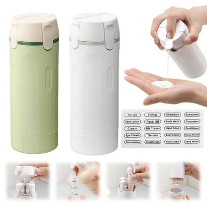 4-in-1 Portable Travel Toiletry Bottle Set – Refillable Leakproof Cosmetic Containers