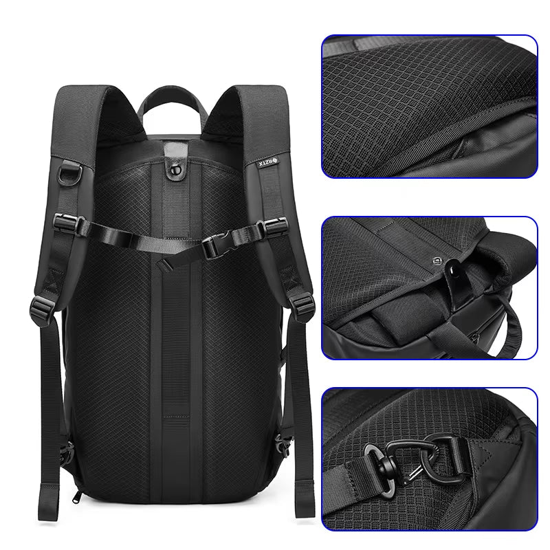 Fashion Minimalist Male Travelling Waterproof Oxford Laptop Backpack for Men Backpack Manufacturer