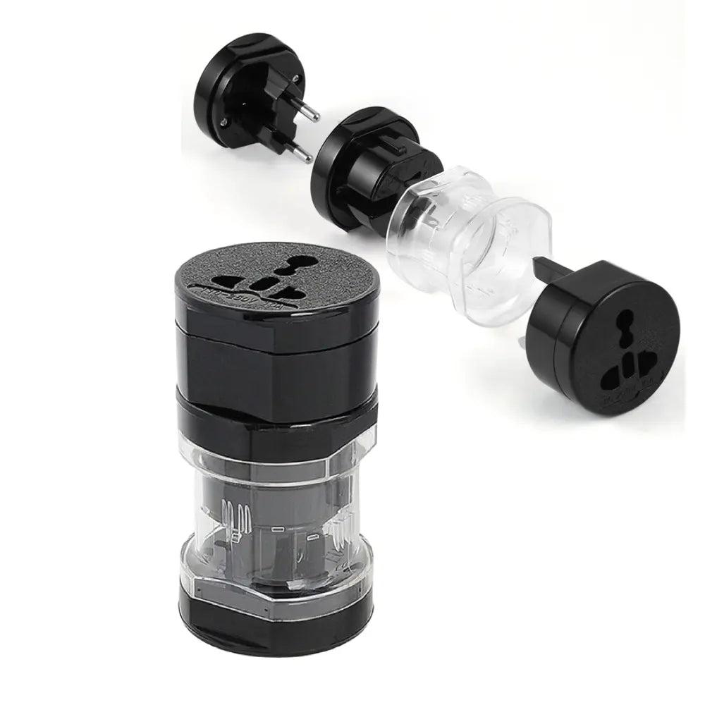     Compact Universal Travel Power Adapter - USA, EU, UK, AUS Worldwide Voltage Compatible