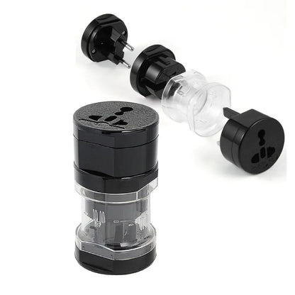     Compact Universal Travel Power Adapter - USA, EU, UK, AUS Worldwide Voltage Compatible