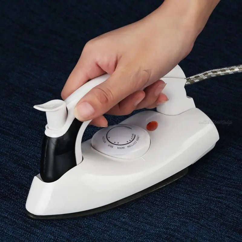 27RB Mini Portable Foldable Electric Steam Iron for Clothes with 3 Gears Baseplate Handheld Flatiron Home Travelling