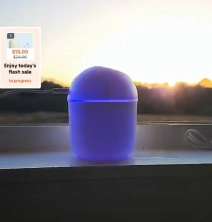 Portable Neon Aroma Diffuser – Travel Size Essential Oil Humidifier with Multi-Color LED Lights