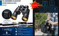 Gladiator 10-30X50 Zoom Binoculars with Tripod Adaptor for Stargazing, Birding, Hiking, Sports, Travelling, Camping