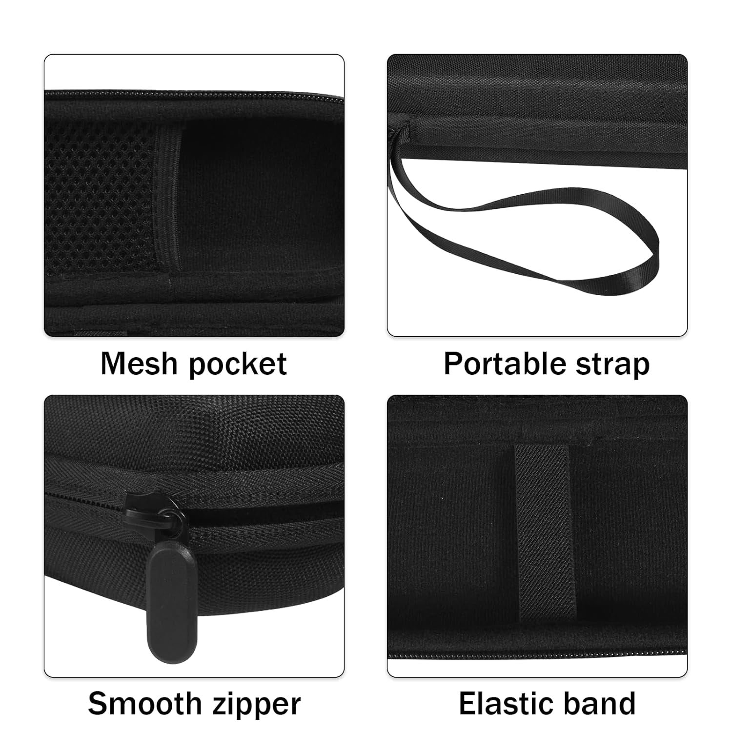 Hard Travel Carrying Case for Hybrid Electric Trimmer and Shaver, Portable Organizer Storage Bag for QP2520, QP2530, QP2620, QP2630- Black