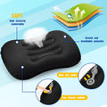 3 Pcs Inflatable Camping Travel Pillow Ultralight Inflating Pillows Lightweight Portable Backpacking Pillow for Neck Lumbar Support Camp Hiking Sleeping(Dark Gray, Black, Dark Blue)