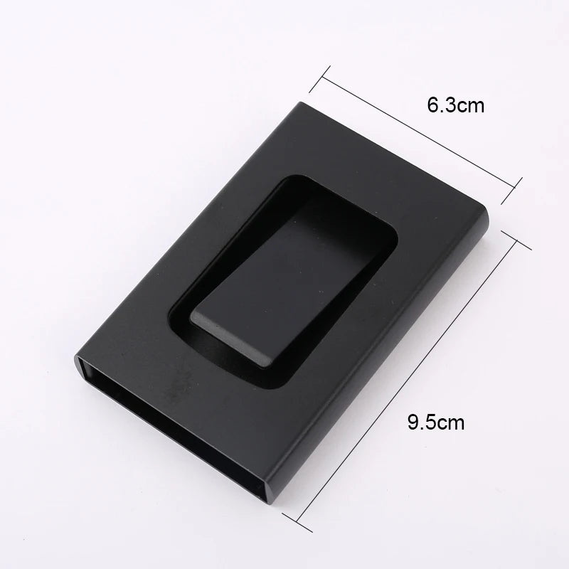 RFID Blocking Metal Card Holder Wallet – Slim Aluminum Travel Wallet for Credit Cards & IDs