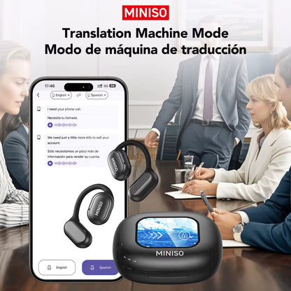 AI Language Translator Earbuds (130+ Languages) – X30 Wireless Bluetooth Headset for Travel & Work