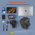 HyperGear WorldCharge Universal Travel Adapter – Worldwide Plug Adapter with USB-C Fast Charging