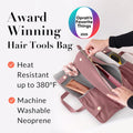 Hair Tools Bag - Oprah’S Favorite Things Winner - Neoprene Hair Tools Travel Bag & Hair Accessories Organizer Case (Mauve)