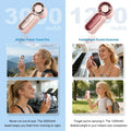 Turbo Travel Fan with LED Display – 6-Speed USB Rechargeable Pocket Cooling Fan