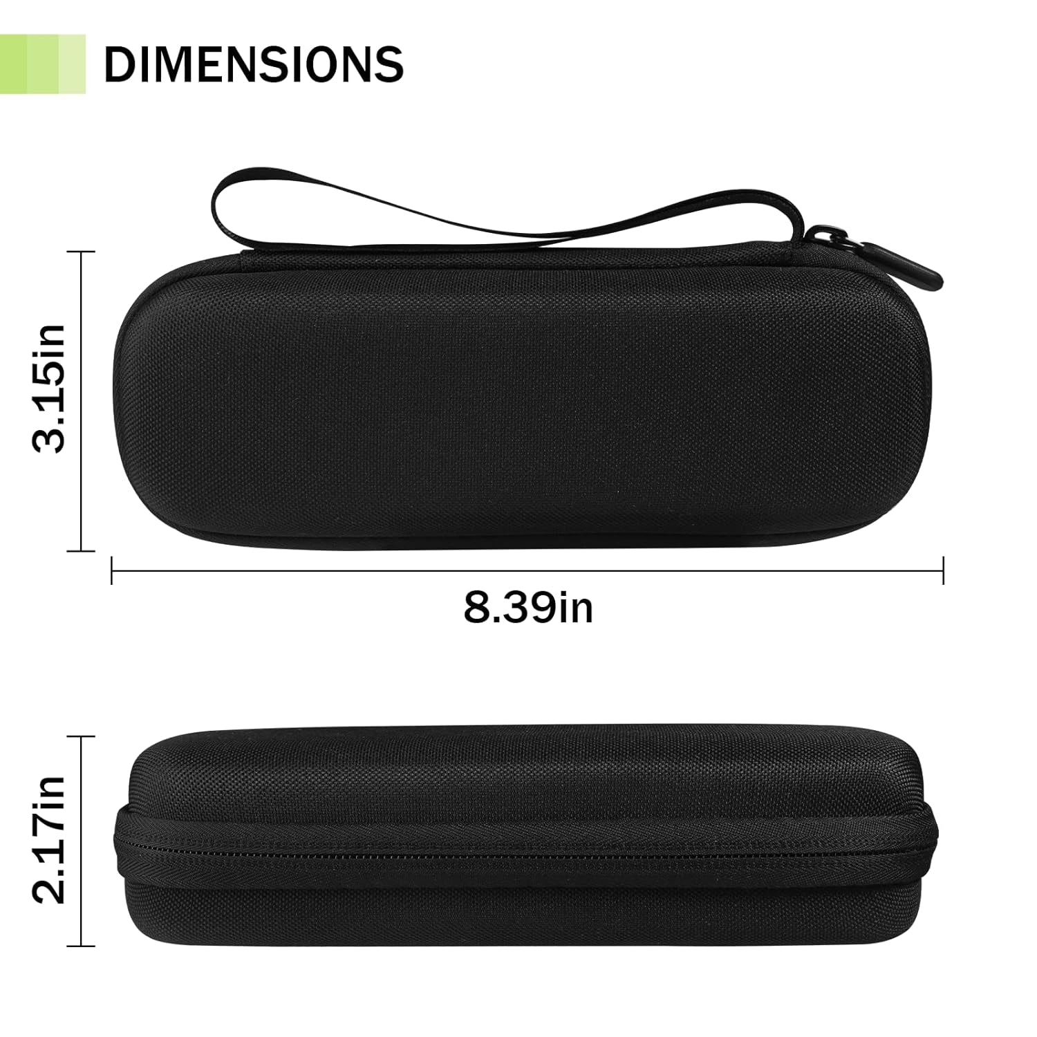 Hard Travel Carrying Case for Hybrid Electric Trimmer and Shaver, Portable Organizer Storage Bag for QP2520, QP2530, QP2620, QP2630- Black