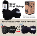 Travel Products Inflatable Travel Lumbar Pillow for Airplane Seat – Adjustable Lower Back Support Cushion for Long Flights