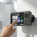 Travel Shower Phone Holder with Bluetooth Speaker – Waterproof 360° Rotating Mount for Hotels, Cruises & Vacations