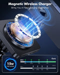 Car Mag-Safe Wireless Charger - Car Mount Fast Charging Air Vent Phone Holder Mount for Iphone 17/16/15/14/13/12 - Black