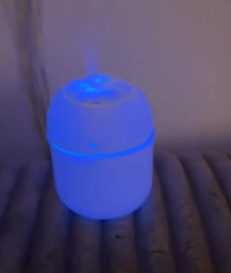 Portable Neon Aroma Diffuser – Travel Size Essential Oil Humidifier with Multi-Color LED Lights