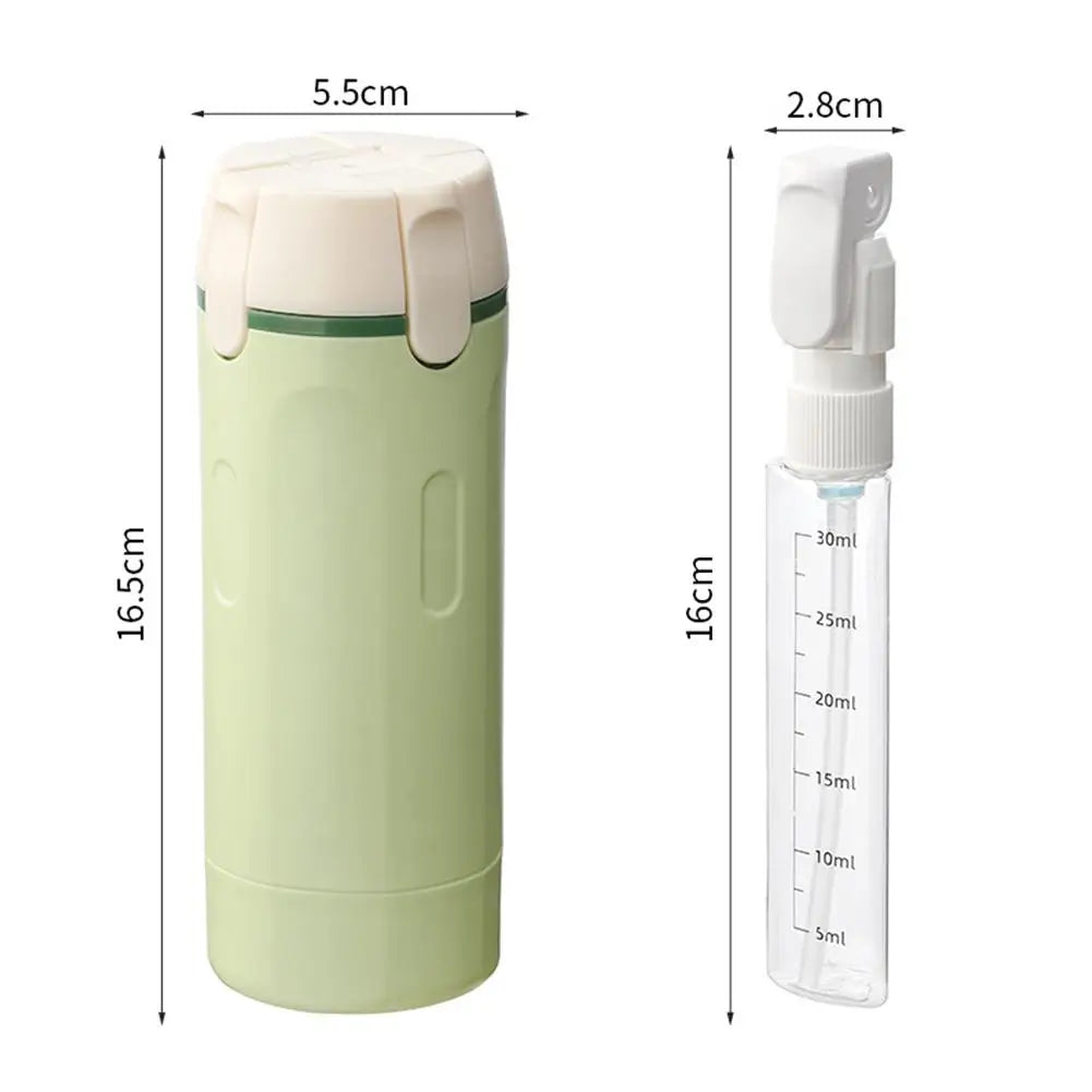 4-in-1 Portable Travel Toiletry Bottle Set – Refillable Leakproof Cosmetic Containers