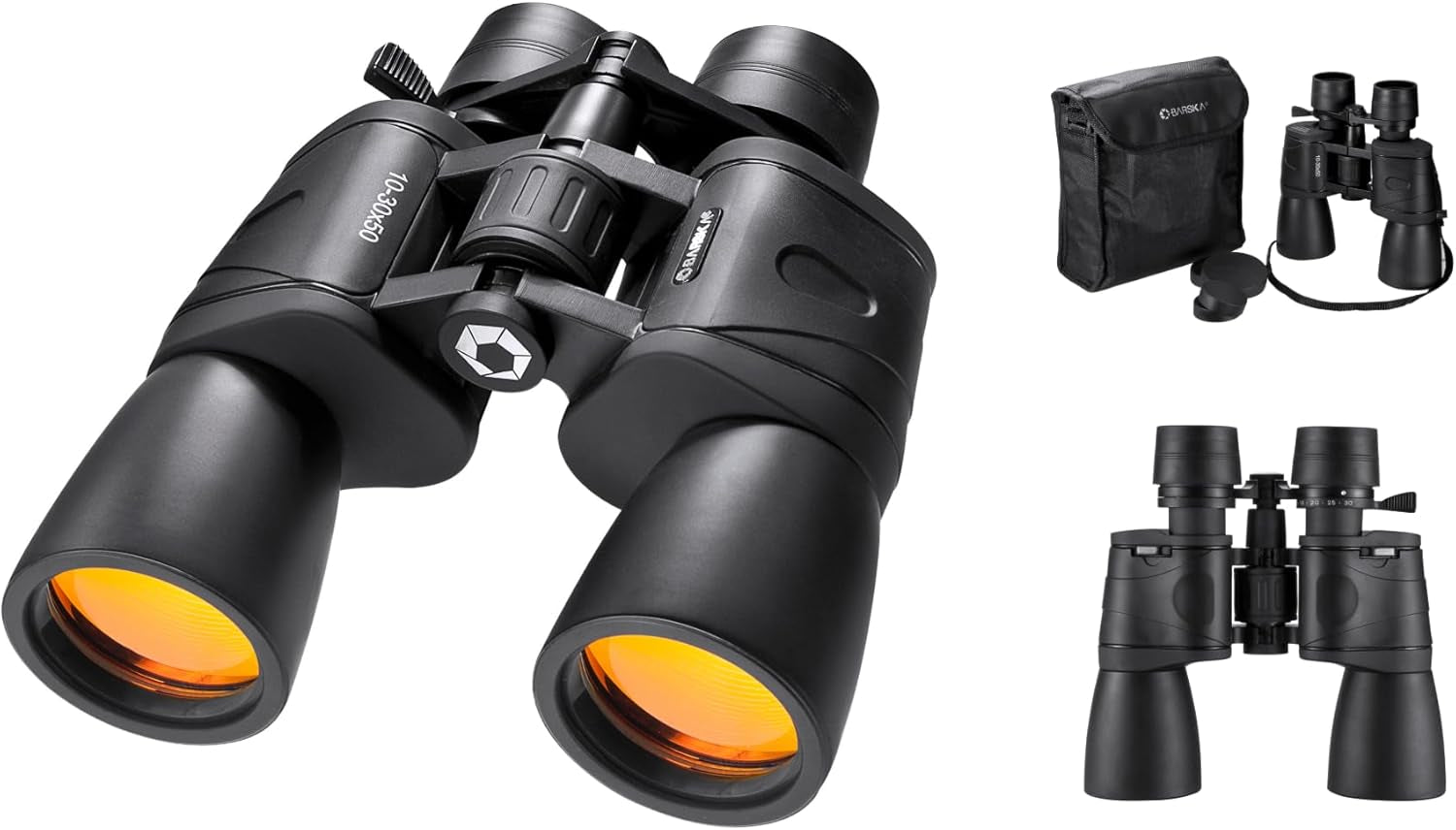 Gladiator 10-30X50 Zoom Binoculars with Tripod Adaptor for Stargazing, Birding, Hiking, Sports, Travelling, Camping