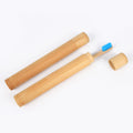 Bamboo Toothbrush Novelty Wooden Teeth Brush Soft-Bristle Bamboo Fibre Wooden Handle Bamboo Tube Charcoal Set