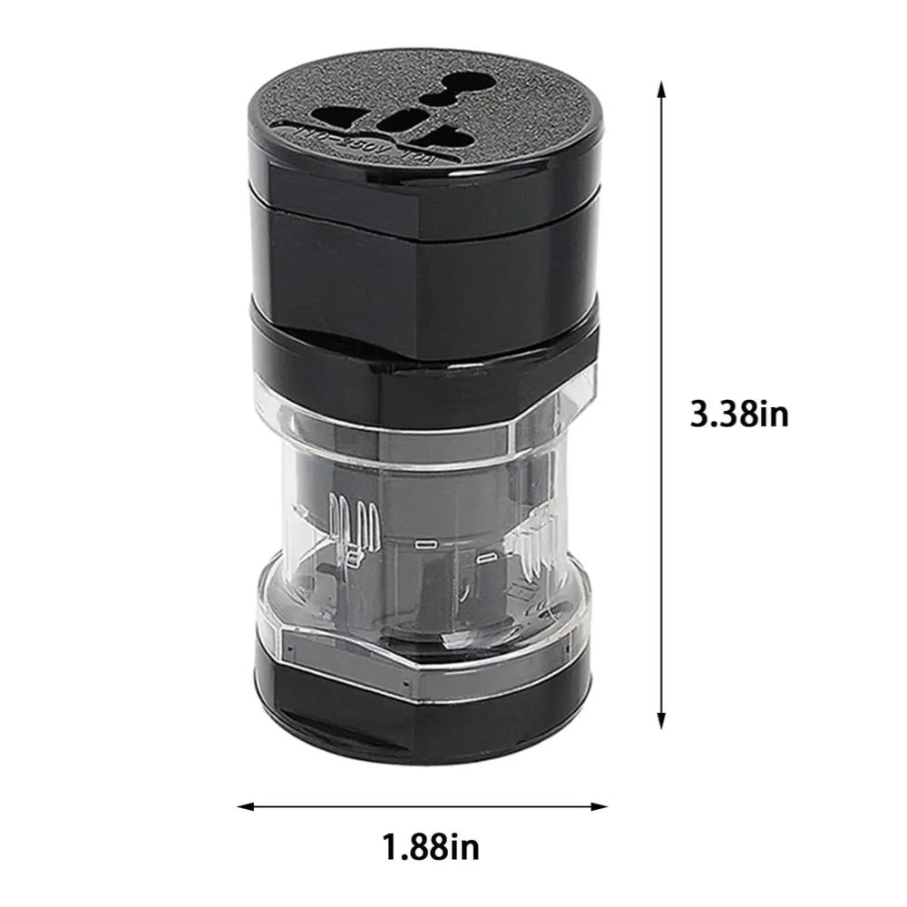     Compact Universal Travel Power Adapter - USA, EU, UK, AUS Worldwide Voltage Compatible