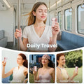 Turbo Travel Fan with LED Display – 6-Speed USB Rechargeable Pocket Cooling Fan